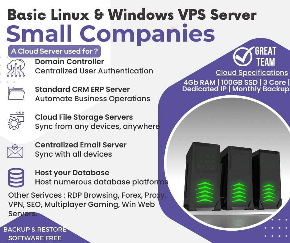 Basic  Windows or Linux Cloud Hosting